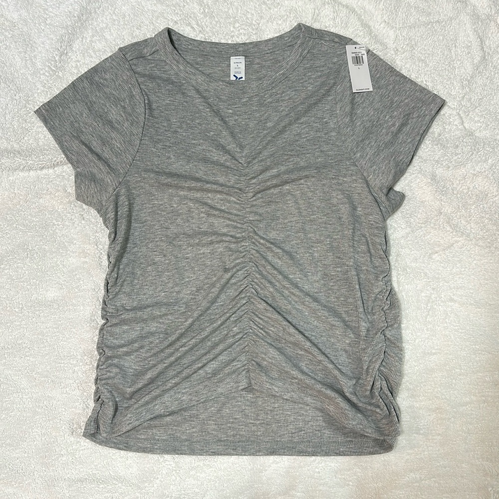 COPY - Gray Ultralite Go Dry Ribbed Top